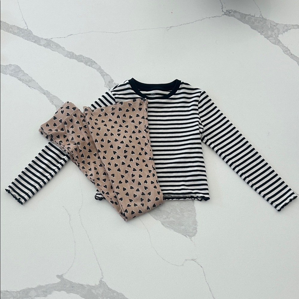 Marks & Spencer Black and Tan Kids Matching Set